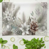 Christmas Winter Holiday Kitchen Towel Theedoek (Gevouwen)