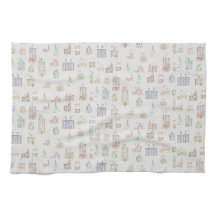 Christmas Winter House Tea Towel