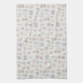 Christmas Winter House Tea Towel Theedoek (Verticaal)