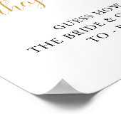 Christmas Winter How Old Were They Bridal Shower Poster (Hoek)