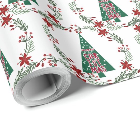 Christmas Winter Patterns Cadeaupapier (Rol Hoek)