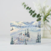 CHRISTMAS WINTER SCENE VAN SHARON SHARPE FEESTDAGENKAART (Staand voorkant)