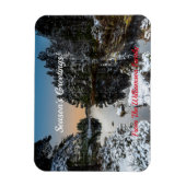 Christmas Winter Scottish Loch Magneet (Verticaal)
