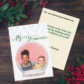 Christmas Winter Snow Globe Custom Photo Feestdagenkaart