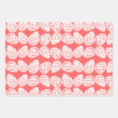 Christmas Winter Snow Pine Cones Red Grey Inpakpapier Vel (Voorkant 2)