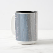 Christmas Winter Snowflake Tweekleurige Koffiemok (Voorkant links)