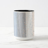 Christmas Winter Snowflake Tweekleurige Koffiemok (Center)