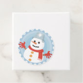 CHRISTMAS WINTER SNOWMAN BEDANKJES LABELS (In situ)
