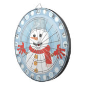 CHRISTMAS WINTER SNOWMAN DARTBORD (Voorkant Rechts)