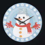 CHRISTMAS WINTER SNOWMAN GROTE KLOK<br><div class="desc">CHRISTMAS WINTER SNOWMAN</div>