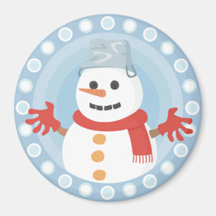 CHRISTMAS WINTER SNOWMAN MAGNEET