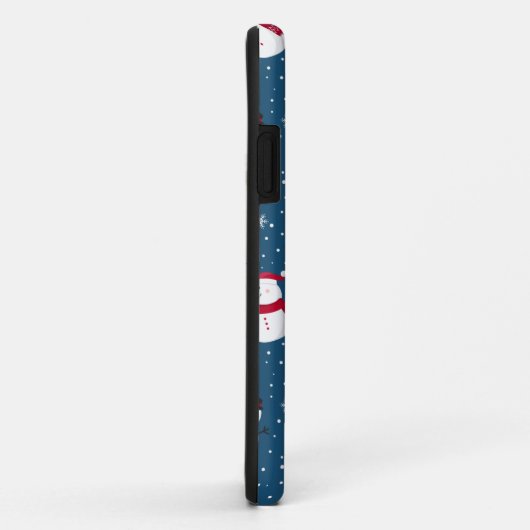 CHRISTMAS WINTER SNOWMAN  MONOGRAM Case-Mate iPhone CASE (Achterkant/rechts)
