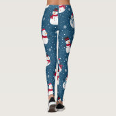 CHRISTMAS WINTER SNOWMAN MONOGRAM LEGGINGS (Achterkant)