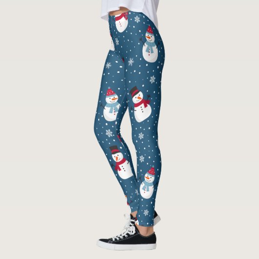 CHRISTMAS WINTER SNOWMAN  MONOGRAM LEGGINGS (Links)