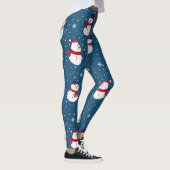 CHRISTMAS WINTER SNOWMAN MONOGRAM LEGGINGS (Rechts)