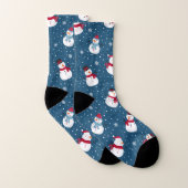 CHRISTMAS WINTER SNOWMAN  MONOGRAM SOKKEN (Paar)