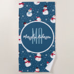 CHRISTMAS WINTER SNOWMAN  MONOGRAM STRANDLAKEN<br><div class="desc">Add some uniqueness and fun to your daily experience through this single and trendy design. Have fun with this design and lots of love.</div>