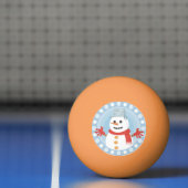 CHRISTMAS WINTER SNOWMAN PINGPONGBAL (Net)