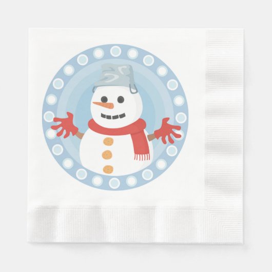 CHRISTMAS WINTER SNOWMAN SERVET (Voorkant)