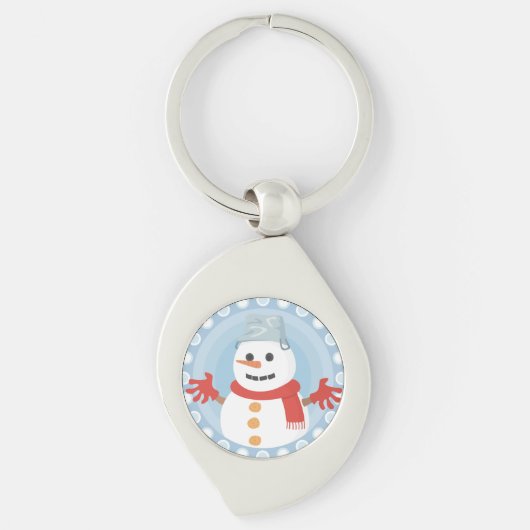 CHRISTMAS WINTER SNOWMAN SLEUTELHANGER (Voorkant)