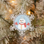 CHRISTMAS WINTER SNOWMAN TIN SNEEUWVLOK ORNAMENT<br><div class="desc">CHRISTMAS WINTER SNOWMAN</div>