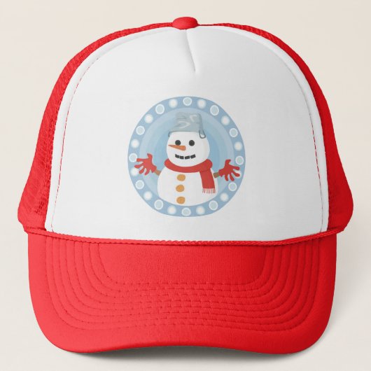 CHRISTMAS WINTER SNOWMAN TRUCKER PET (Voorkant)