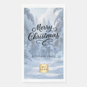 Christmas winter wonderland business logo servet (Voorkant)