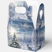 Christmas Winter Wonderland Snow Bunny Bedankdoosjes (Open)