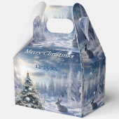 Christmas Winter Wonderland Snow Bunny Bedankdoosjes (Achterkant)