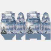 Christmas Winter Wonderland Snow Bunny Bedankdoosjes (Ongevouwen)