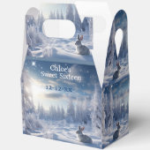 Christmas Winter Wonderland Snow Bunny  Bedankdoosjes (Open)