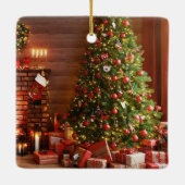 Christmas Wish Keramisch Ornament (Achterkant)