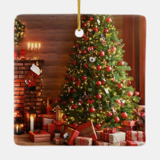 Christmas Wish Keramisch Ornament (Achterkant)