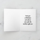 CHRISTMAS WISH U ONDER MISTLETOON MET MIJ FEESTDAGEN KAART (Binnen)