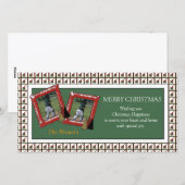 CHRISTMAS WISHEERT FOTOCARD-SJABLOON FEESTDAGENKAART (Voorkant / Achterkant)