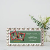 CHRISTMAS WISHEERT FOTOCARD-SJABLOON FEESTDAGENKAART (Staand voorkant)