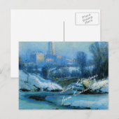Christmas wishes from Central Park in Winter Feestdagenkaart (Voorkant / Achterkant)