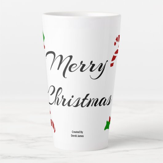 Christmas Wishes Large Latte Mug Latte Mok (Voorkant)