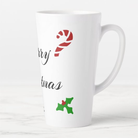 Christmas Wishes Large Latte Mug Latte Mok (Rechts)