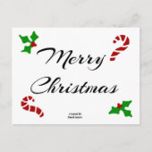 Christmas Wishes Postcard Feestdagenkaart (Voorkant)