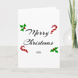 Christmas Wishes Standard-Size Greeting Card Bedankkaart