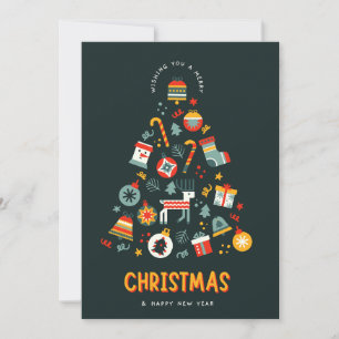 Christmas Wishing Holiday Kaart