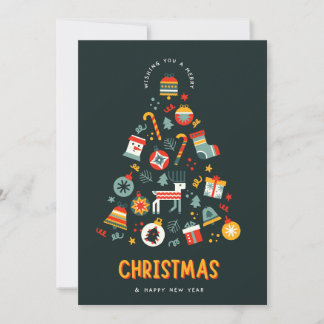 Christmas Wishing Holiday Kaart
