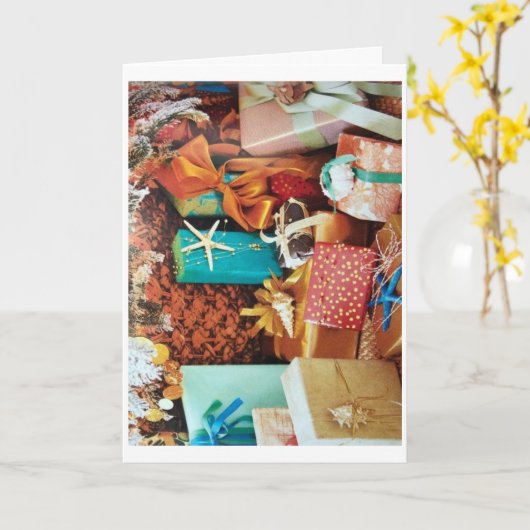 CHRISTMAS WISSEN VOOR GEZINS, VRIENDEN EN APPINESS KAART (Gele Bloem)