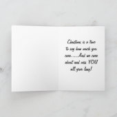 CHRISTMAS WIST OOK OVER MILES/MISSING JE. FEESTDAGEN KAART (Binnen)