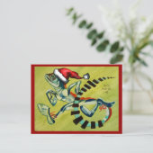 Christmas with Basilisk Feestdagenkaart (Staand voorkant)