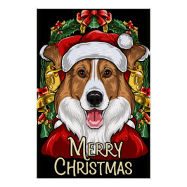 Christmas with Collie Perfect Poster