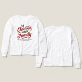 Christmas WITH Family – Glitter Holiday Design (Voorkant /achterkant)