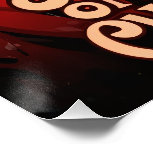 Christmas with German Shepherd Perfect Poster (Hoek)