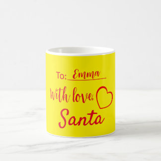 Christmas With Love From Santa Simple Koffiemok
